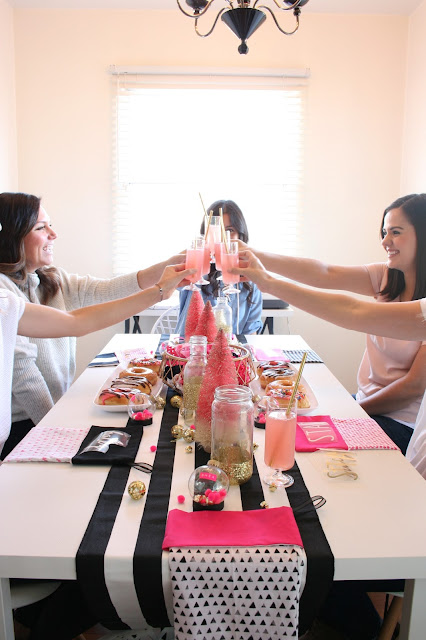 How fun is this Girly Stocking Making Brunch?!