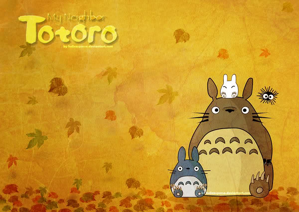 TWILIGHT BLOGGING ZONE: Totoro Wallpaper (Favourite)