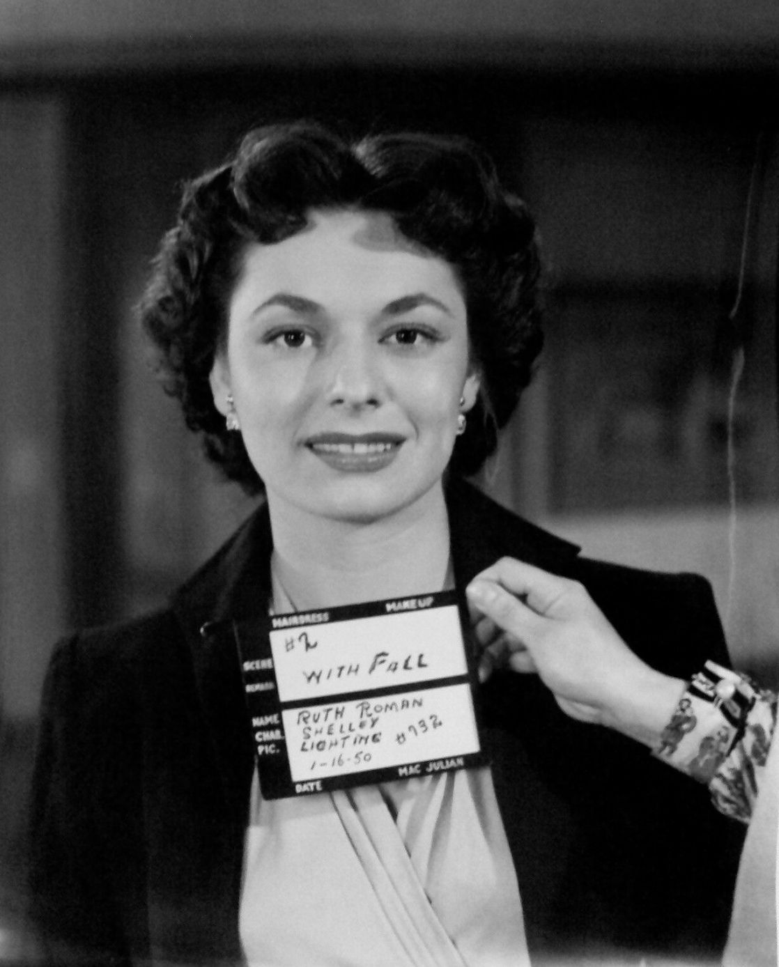 Film Noir Photos: On the Set: Ruth Roman.