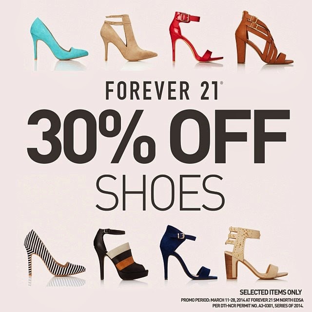Manila Shopper: Forever 21 Shoe SALE at SM City North Edsa: Mar 2014