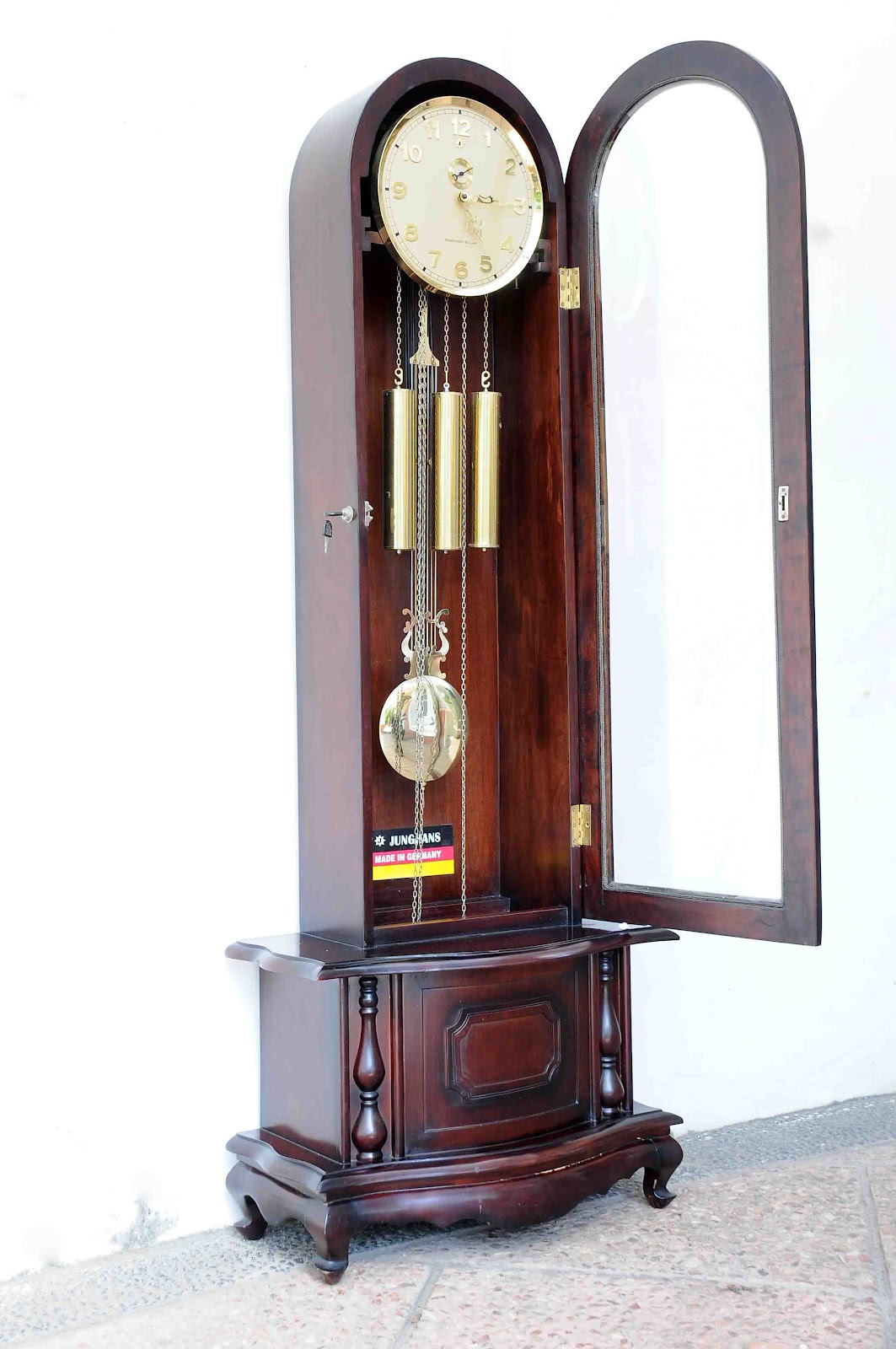 Old Vintage Gallery Junghans Grandfather Clock Germany