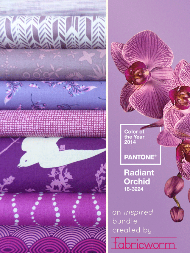  Orchid Bundle by Fabricworm. Inspired by Pantone's Color of 2014, Orchid!