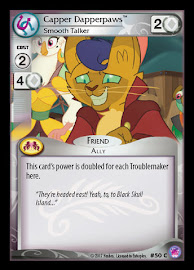 My Little Pony Capper Dapperpaws, Smooth Talker Seaquestria and Beyond CCG Card