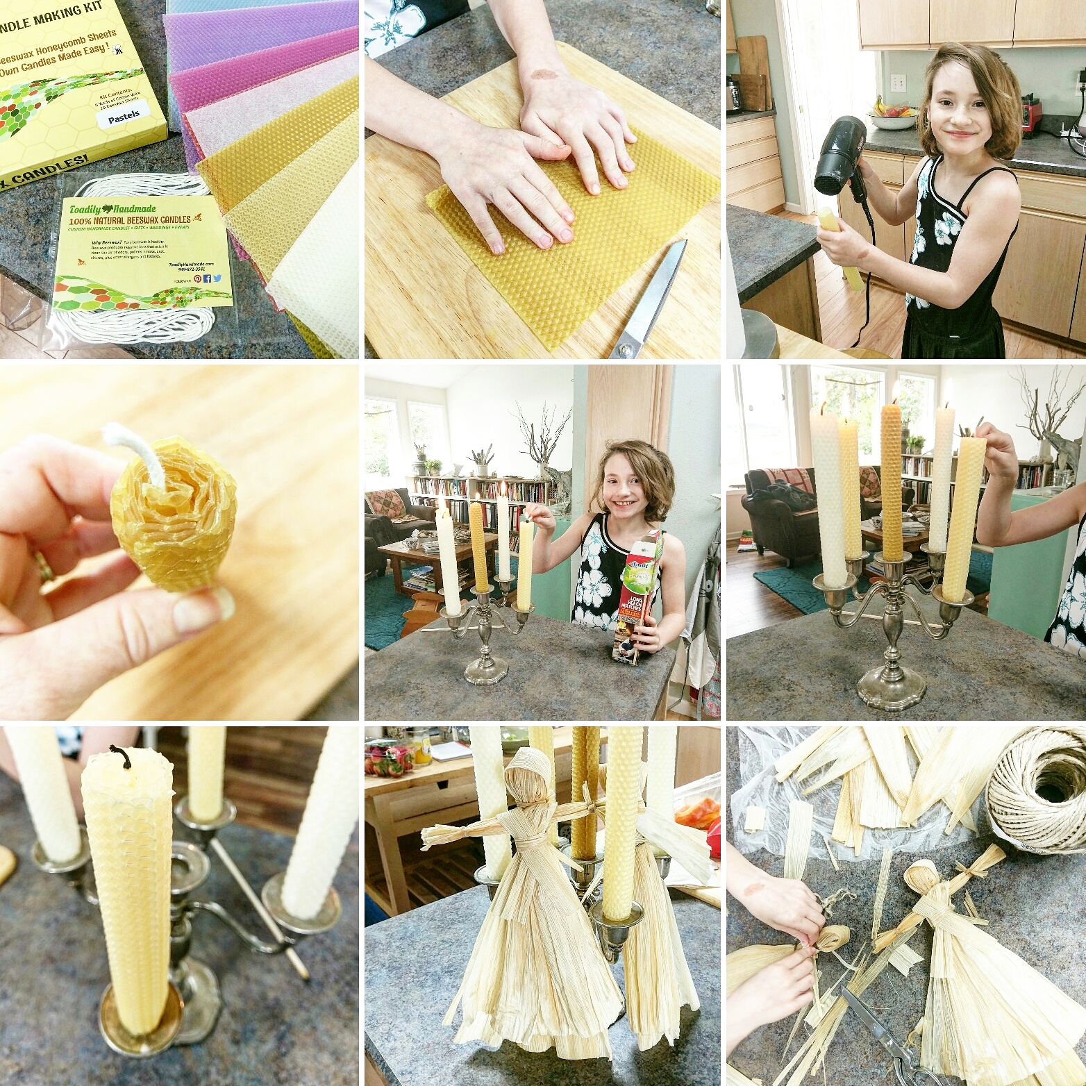 Simply Gourmet DIY Beeswax Candles kidfriendly