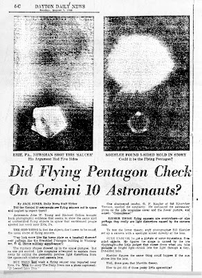 Did Gemini 10 Astronauts Photograph UFOs?