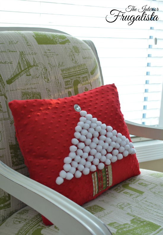 DIY Chenille Holiday Pillow Cover