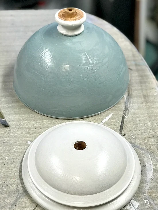 robins egg blue painted top