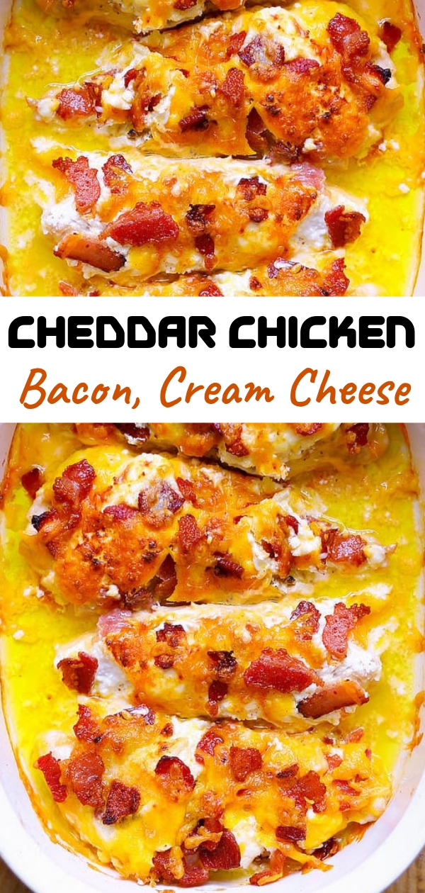 Bacon, Cream Cheese, Cheddar Chicken