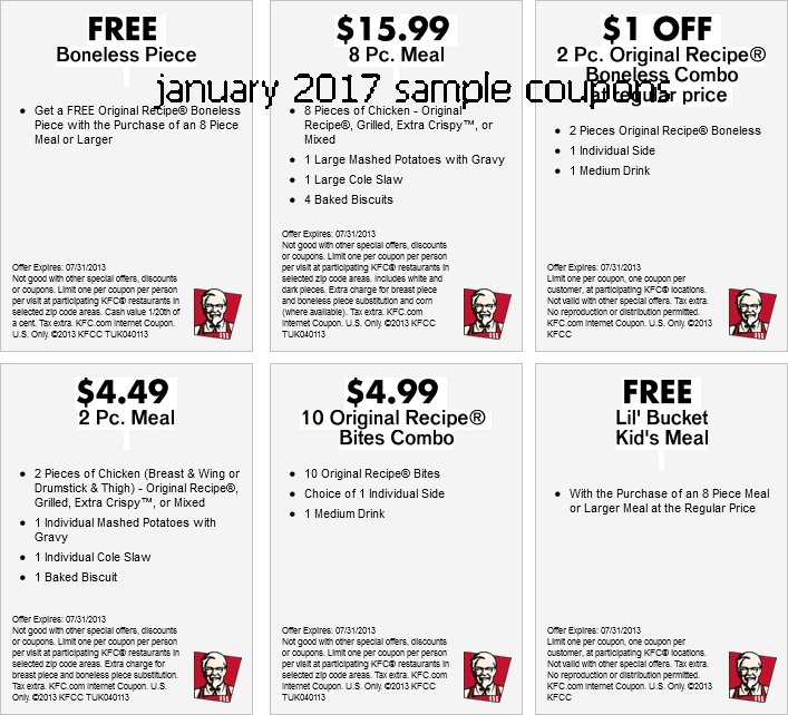 Kfc coupons 2019 nz