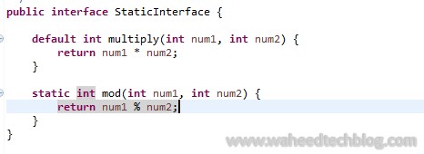 Tech Blog: Default and Static methods in Java8