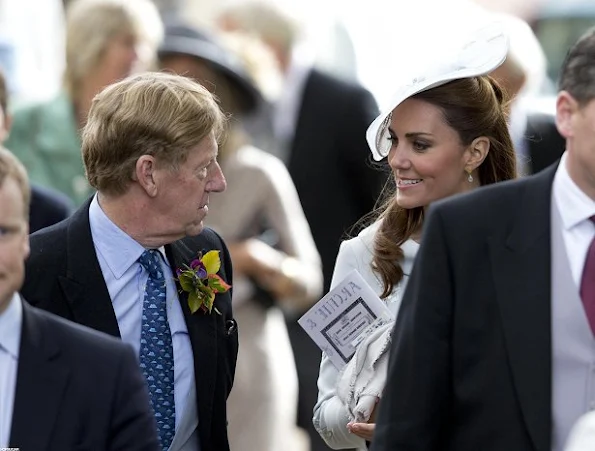 Duchess Catherine wore Erdem dress. Kate Middleton wore wore Erdem dress for wedding of Thierry Kelaart