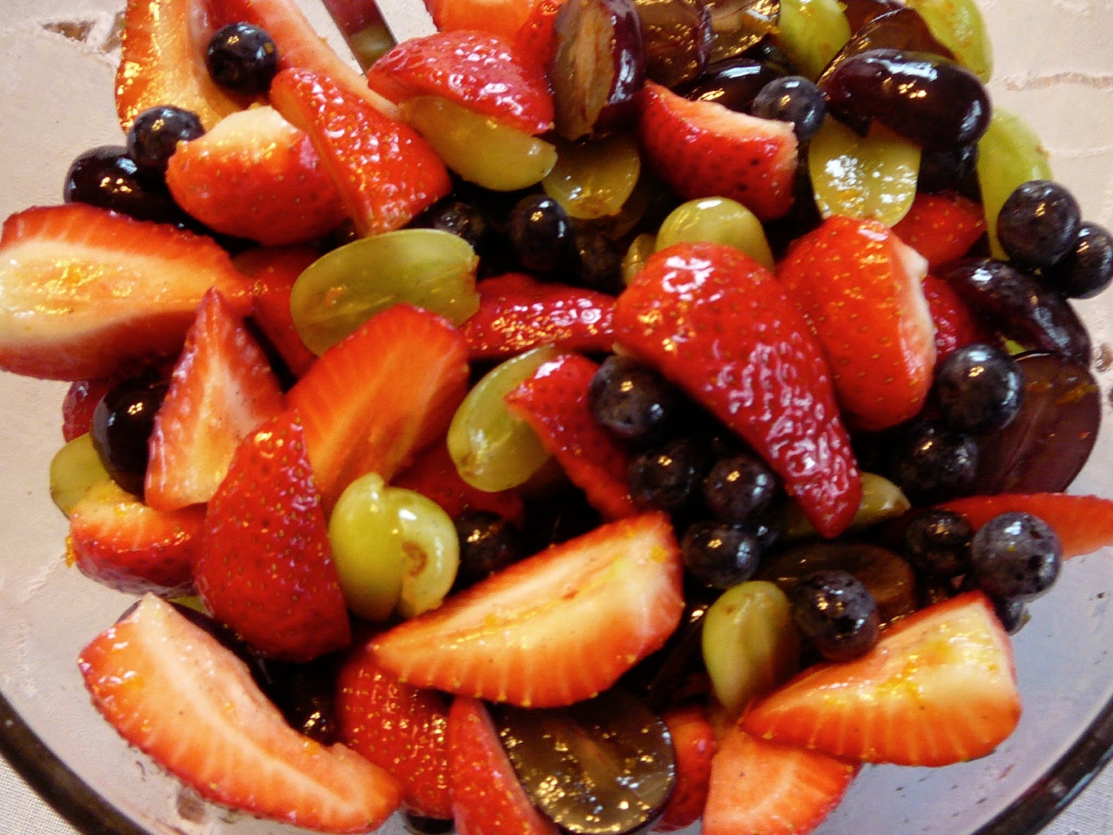 The Hidden Pantry Fresh Fruit Salad in Orange Vanilla Sauce