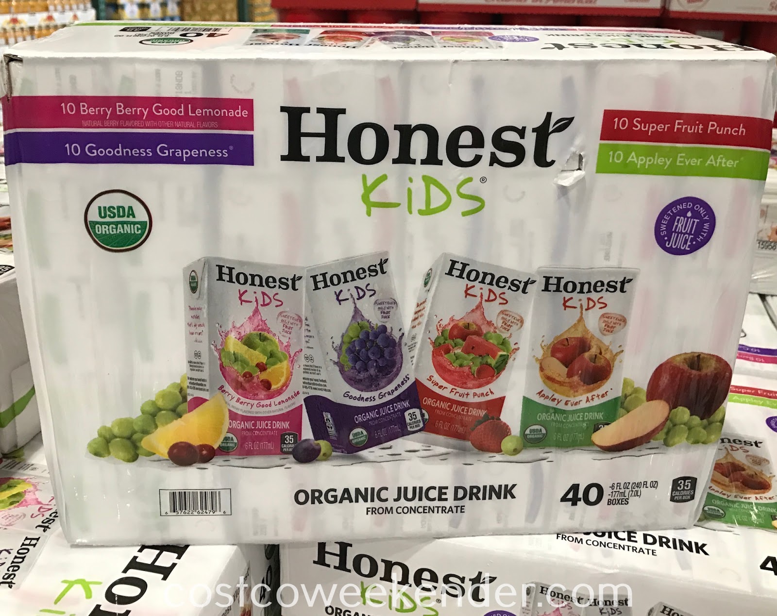 Honest Kids Organic Juice Drink (40 pack) Costco Weekender