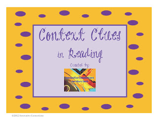 Context Clues in Reading from Ann Marie of Innovative Connections