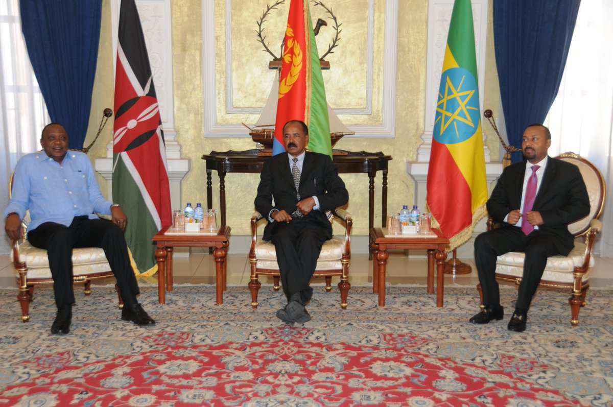 Kenyan and Ethiopian leaders arrive in Asmara for official visit Madote