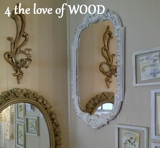 4 the love of wood HOW TO PAINT AND DISTRESS A MIRROR the easy way