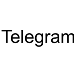 tulisan logo telegram