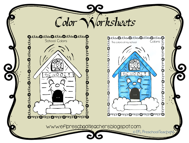 ESL/EFL Preschool Teachers: Color Worksheets