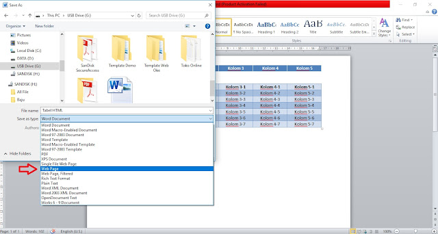 Membuat Tabel HTML Dengan Microsoft Word Trik Membuat Tabel HTML Dengan Microsoft Word