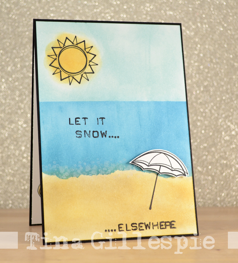 let it snow photo card