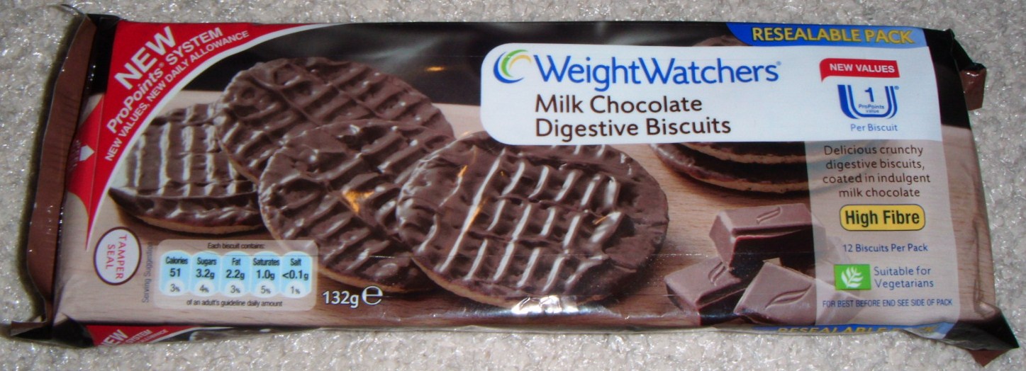 FOODSTUFF FINDS Weight Watchers Milk Chocolate Digestive [By Cinabar]