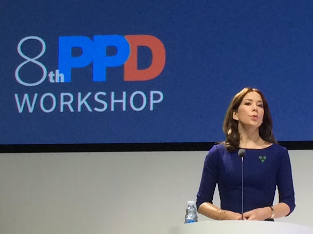 Crown Princess Mary of Denmark held a welcome speech at a conference in connection with the International Workshop on Public Private Dialogue 