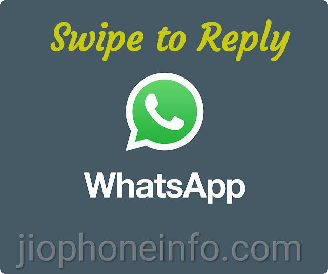 WhatsApp Swipe to Reply WhatsApp Swipe to Answer