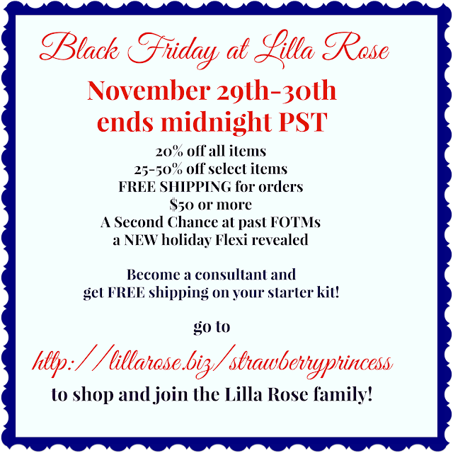 Lilla Rose Strawberry Princess Black Friday Sale