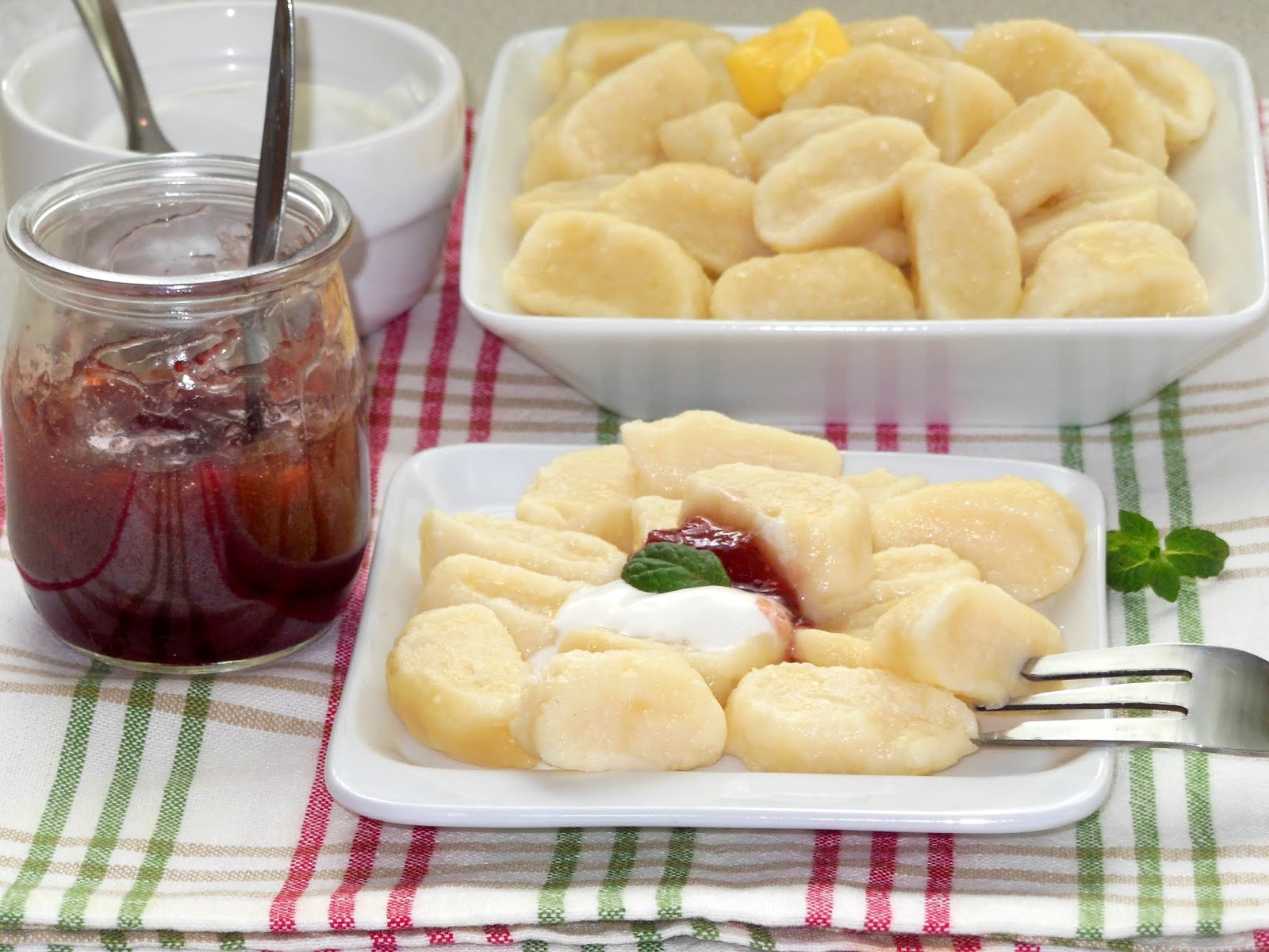 Галушки из творога