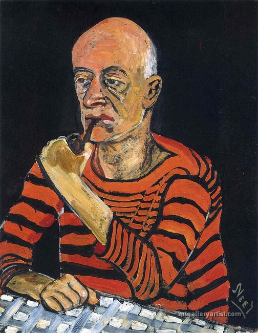 Oil Painting Replica Untitled (312) by Alice Neel (Inspired By) (1900 ...