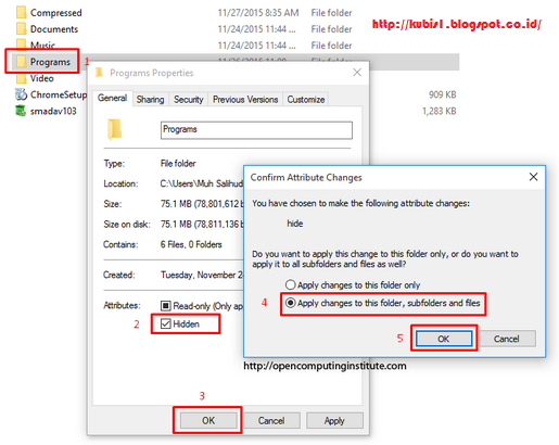 7 Cara Menyembunyikan File/ Folder di Windows 7, 8 dan 10