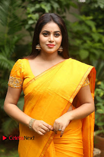 Actress Poorna Pictures in Saree at Avanthika Movie Opening  0028