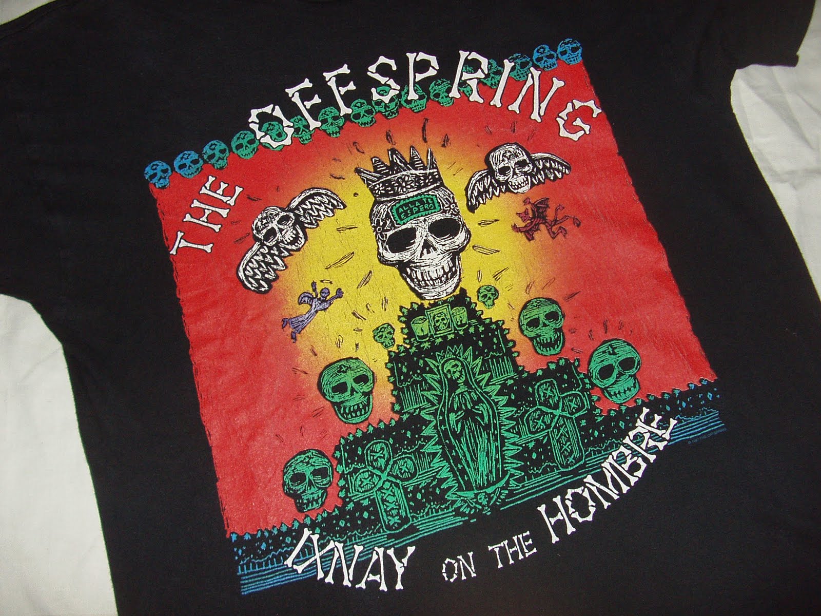 T-shirt The Offspring US Tour 1995 - Noir Unisexe, Coton, Tailles S à 5XL, Neuf Avec étiquettes