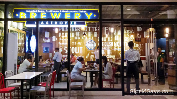 Brewery Gastropub Bacolod restaurant
