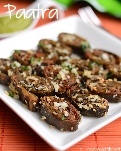 Patra - aloo vadi Patra - aloo vadi