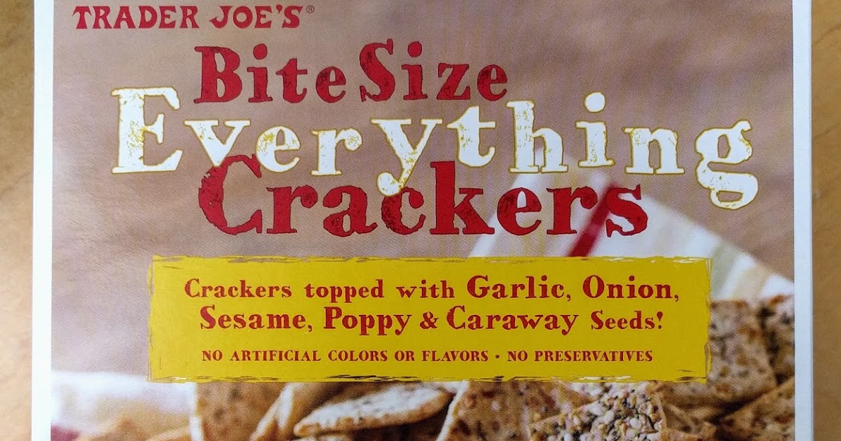 Trader Joe's Nutrition Labels Trader Joe's BiteSize Everything Crackers