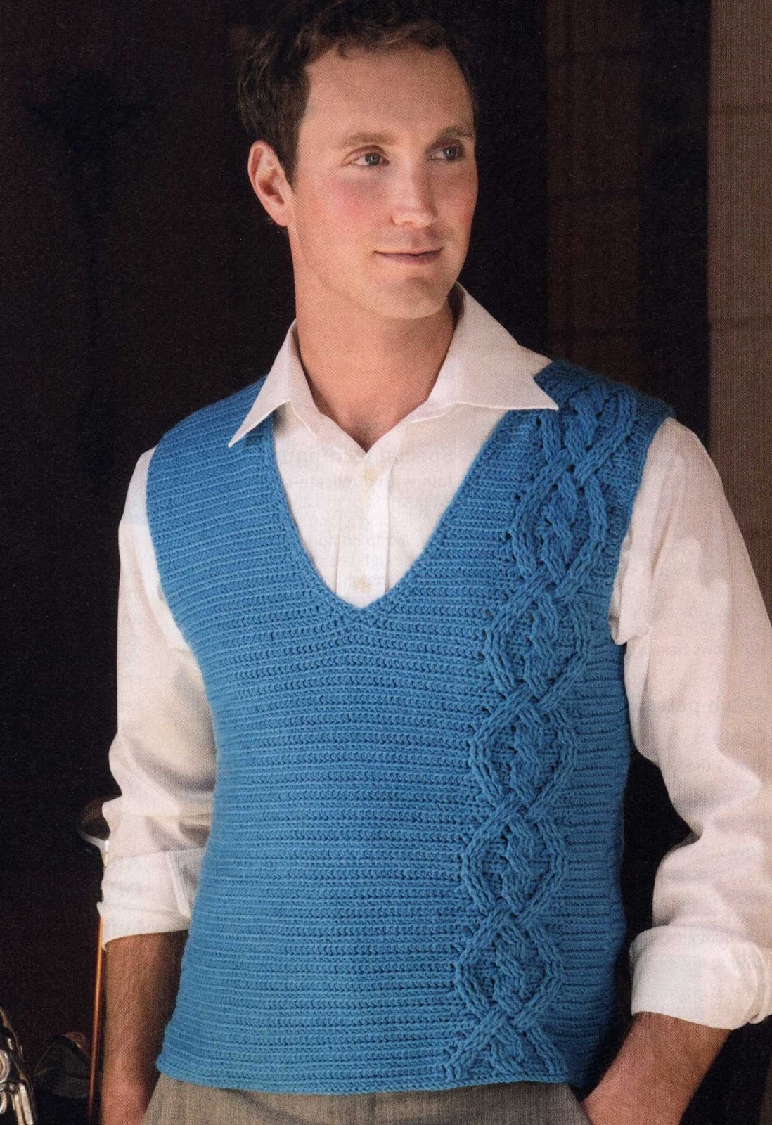 Free English |Crochet Patterns| for |Crochet Sweater| for men 2159