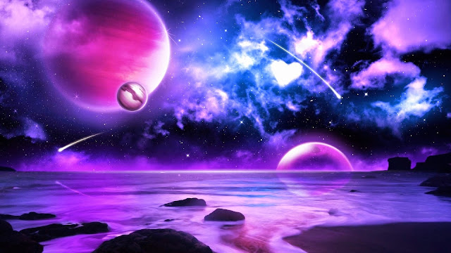 14736-Purple Planet HD Wallpaperz
