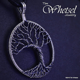 Handmade Tree of Life Wire Wrapped Pendant by Tim Whetsel