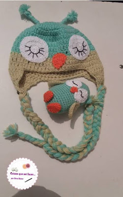 Touca com o piu piu amigurumi Touca com o piu piu amigurumi