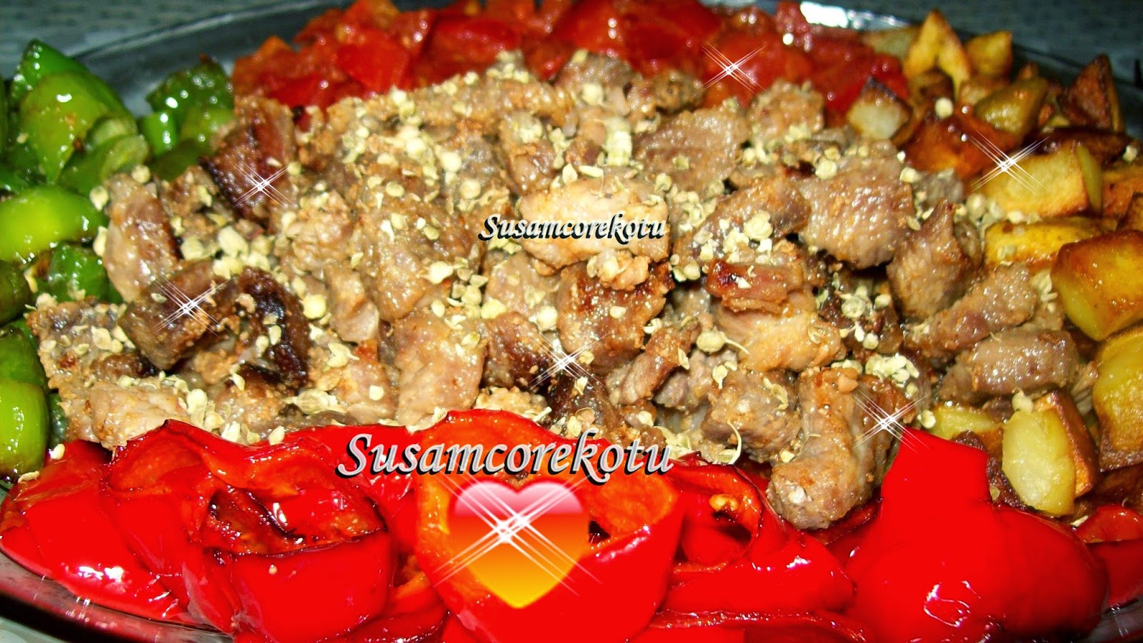 KUZU ETİ KAVURMA VE KARIŞIK SEBZE KIZARTMA Susam Çörek Otu Denenmiş