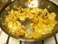 onions & mushroom stems