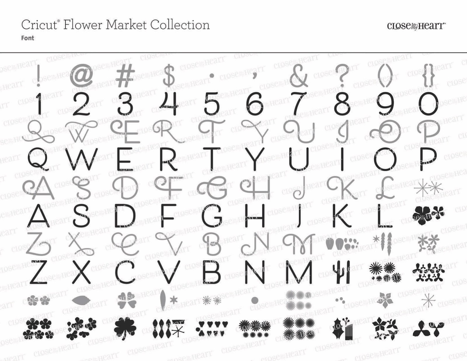 Sheila's Stamping Stuff Flower Market (Cricut Cartridge)