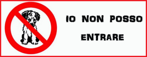 cartello divieto cartello di divieto per gli ingressi agli animali