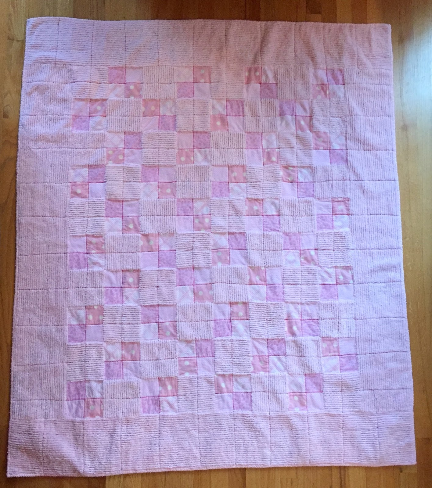 Creative Expressions Chenille and Flannel Quilt