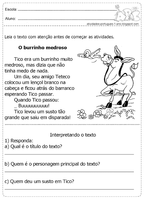 Leia o texto com atenção antes de começar as atividades