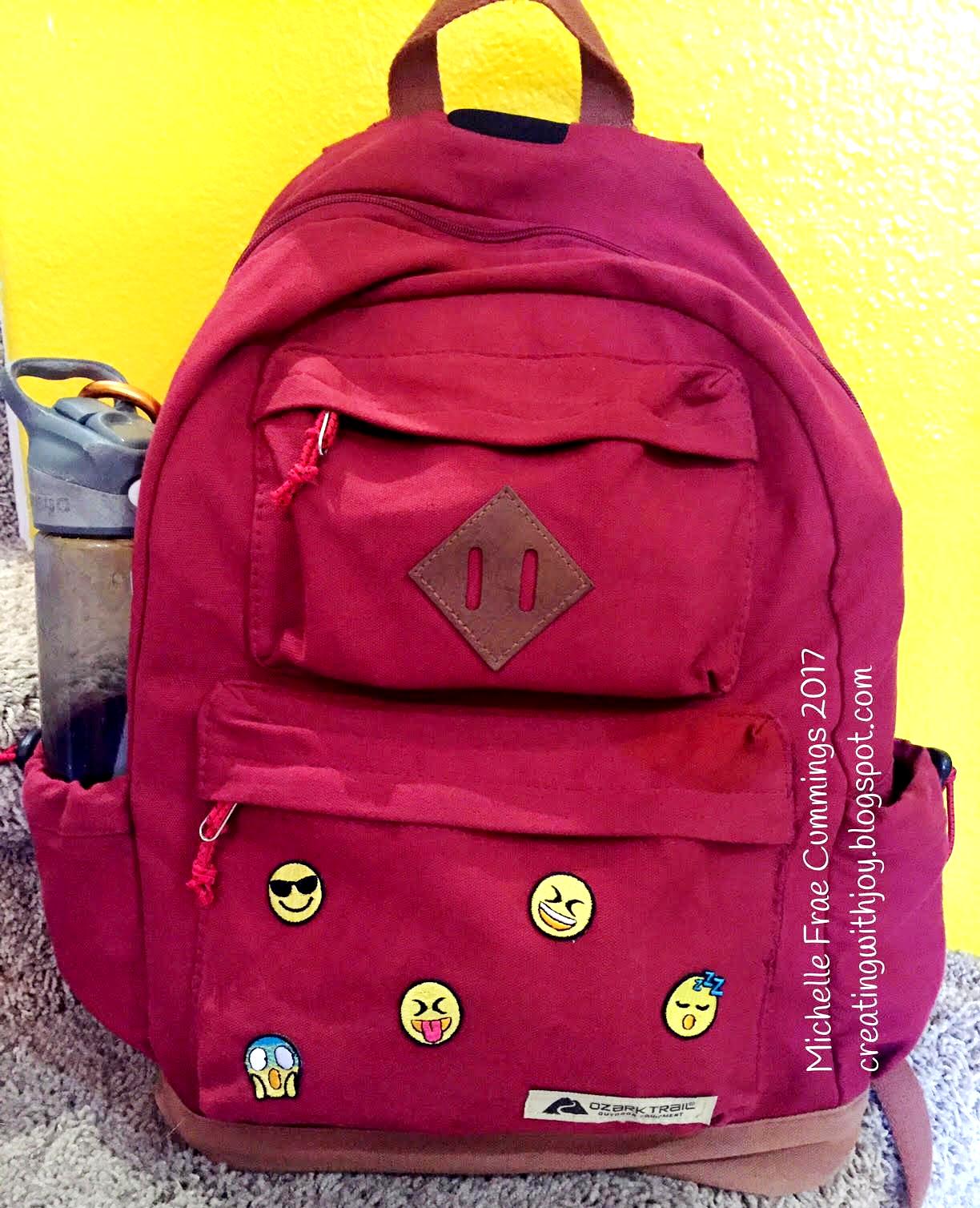 Creating with Joy Emoji Backpack