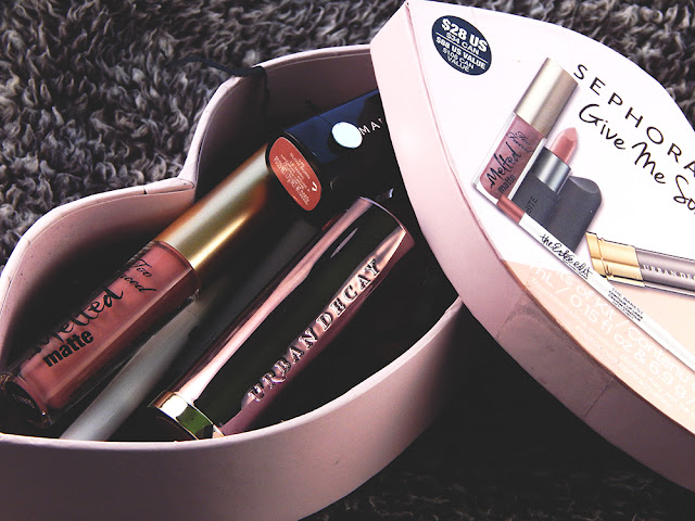 American Beauty Haul with Parcl Sephora Give Me Some Nude Lip gift set