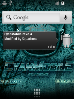 Screenshots of CyanMobile reVo A On Galaxy Mini GT-S5570.