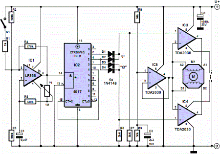 Stepper Motor Controller Circuit Diagram | Electrical Engineering Blog
